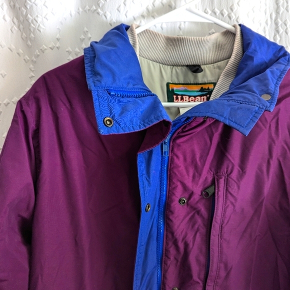 VTG L.L. Bean  Penobscot Parka Coat Womens Medium Magenta Gorpcore Cabincore EUC - Picture 2 of 6